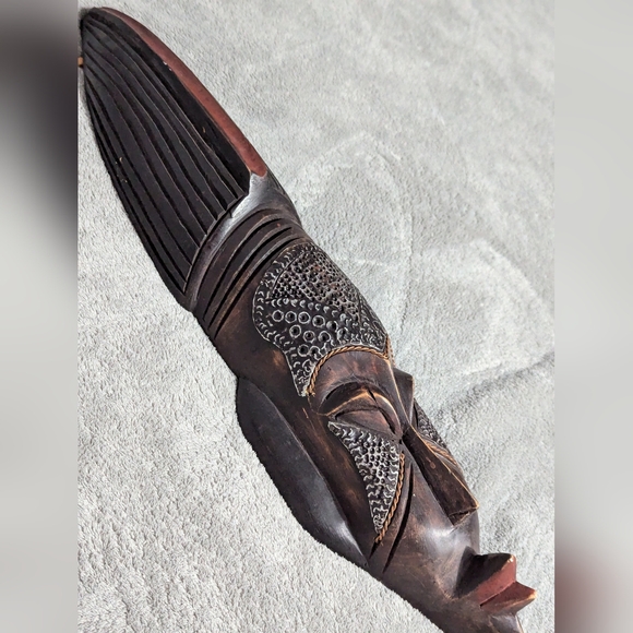 Ghana Tribal Wooden Mask 22.5inches - Picture 5 of 16